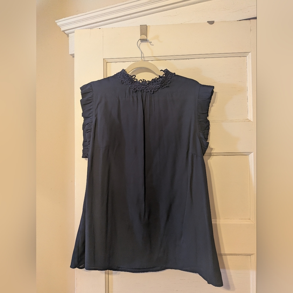 Danielrainn XXL Sleeveless Navy Top